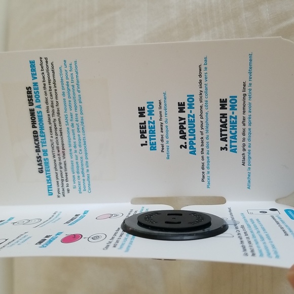 New Popsocket White Black Swirl - Picture 3 of 3